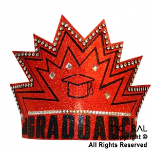 CORONA GRADUADO ROJO x 1